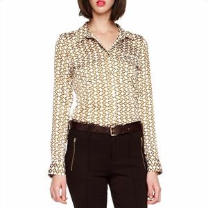 MICHAEL Michael Kors Chain Print Blouse - M